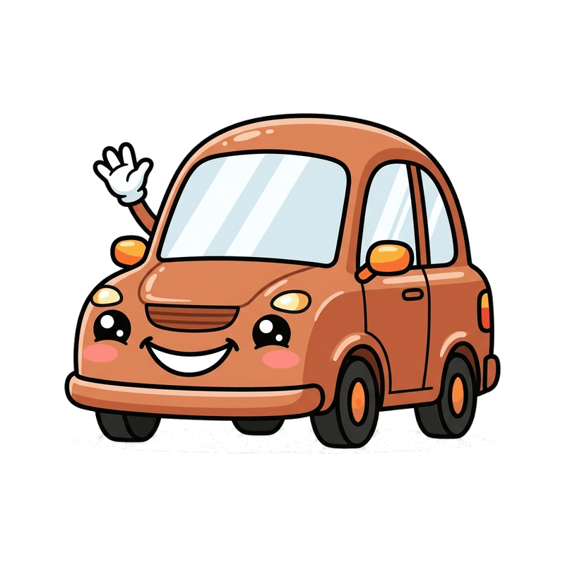 Scrappy mascot for Hackney scrap car collection